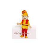 Fur French Clown Mascot Costume Christmas Party Dress