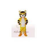 Fur Yellow Tiger Mascot Costume Christmas Party Dress