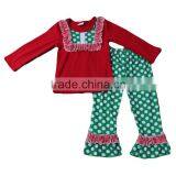 Girls Boutique Fall And Winter Ruffles Outfits 2017 Cotton Fashion Outfits thumbnail-1