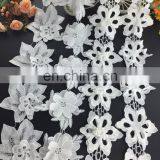 New Arrival White 3d Flower Lace Trim for Dress and Decoration thumbnail-3