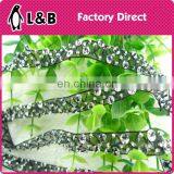 New Arrival Wholesale Black Beaded Flower Trimming, Clothing Decorative Handma Laces
