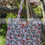 Indian Cotton Block Printed Canvas Bag Cotton Canvas Tote Bag Messenger bags