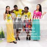 African Stripe Traditional Long Maxi Skirt Long Skirt Models With Bead thumbnail-5