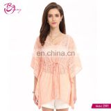 2017 Korean New Style Thread Ladies Transparent Blouse With Lace