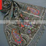 (Super Deal)Wool Jacquard Scarf thumbnail-1