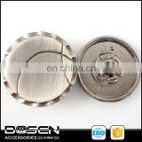 High Quality Silver Tone Zamak Snap Button for Used Clothing, Fabric Fasteners Press Metal Snap Button thumbnail-1