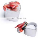 Transparent Heart-shaped Plastic jewelry boxes