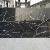 Artificial calacatta black quartz slabs