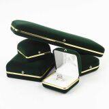Wholesale Fashionable Luxury Handmade Velvet Jewelry Ring Box With Custom Logo thumbnail-4