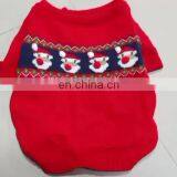 Santa Claus Red Christmas Dog Knitted Sweater Clothes thumbnail-1