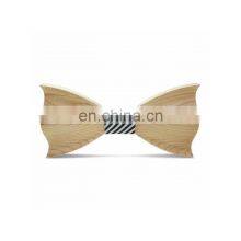 3D Men Handmade Hardwood Wooden Bow Tie Marriage Wedding Bow Ties For Men Butterfly Cravat Wood Bow Tie thumbnail-3