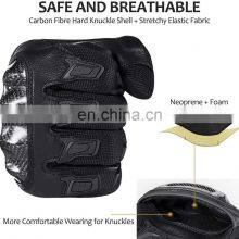 Customized Carbon Fiber Long Factory Touchscreen Full Finger Knuckle Protection Anti Slip Motorcycle Racing Gloves thumbnail-3