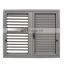 New Design Waterproof Aluminum Casement Window With Adjustable Manual Louver