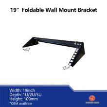 OEM WS03-C 1U~4U 19inch Foldable Wall Mount Network Bracket / Vertical Racks / Horizontal Rack / Table Rack 2U/3U for Network Equipment