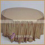 SQN#34 Wholesale Cheap Dark Navy Shiny Sequin 120 Round Tablecoloth thumbnail-4