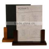 Новый дизайн деревянного держателя меню для ресторанов. Оптовая продажа настольных стойк для держателей карточек меню напитков
