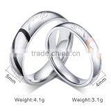 Fashion ring new stainless steel ring alloy ring wedding ring silver wedding ring couple ring