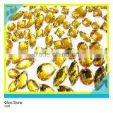 Shiny Clear Aquamarine Glass Strass Stone Various Shape Sew on 2 Holes Glass Stone thumbnail-5