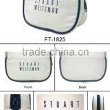 New Fashion Hot Sale Items Best Toiletry Travel Wash Bag High Quality Canvas White Colour thumbnail-1