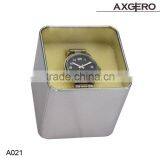 Popular Gift Wrap Boxes for Watch, New Style With Clear Pvc Window Metal Watch Box