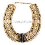 New Design Gold Plated Choker Wholesale Chunky Statement Necklace in China thumbnail-1
