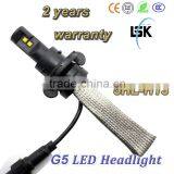 2 Years Warranty !! Hi/lo Beam G5 Led Headlight Super Brightness Auto Led H13 6000lm Headlamp With 6500k for More Safer thumbnail-1