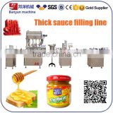 YB-NJG4 peanut butter tomato paste filling and capping machine
