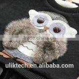 Cute Owl Pics Girls Set Long Sleeve t Shirt With Black Leather Skirt Red Black 2 Colors Fashion Children Set thumbnail-6
