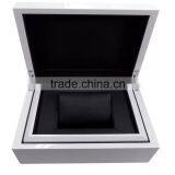 Luxury Shiny White Wood Watch Box With Pillow thumbnail-2