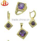 New Arrival Gold Plated Handmade Silver Jewelry Set thumbnail-1