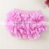 Pink Lace Bloomers, baby bloomers, toddler bloomers, Cake Smash outfit, photo prop set, 1st birthday                        
                                                Quality Choice