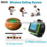 Wireless Wrist Watch Waiter Service Call System Ordering Watch K-300plus Table Ordering System