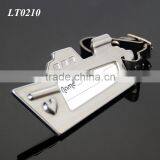 Wedding Favor Souvenir Steamer Luggage Label Leather Strap Metal Ship Travel Name Tag Stainless Steel Personalized Luggage Tag