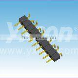 Hot Sale 2.54mm Pitch Vertical SMT Single Layer Single Row Machined Pin Header Connector