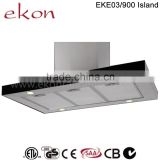 CE CB SAA GS Approved 90cm Stainless Steel European Style Island Kitchen Hood