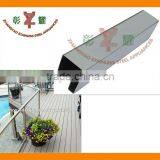 Stainless Steel Handrail/Balustrade for Outdoor Step/SS Single Slot Square Tube