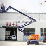 Single Person Hydraulic Boom Lift Telescopic Lift for Aerial Work thumbnail-2
