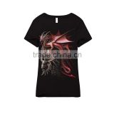 Gothic style scary design 3d t shirt for girls