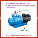 Oilless Rotary Vane Vacuum Pump, Model: WX-4, Pumping Speed: 2L/sec, Motor Power: 0.55KW, No Pollution