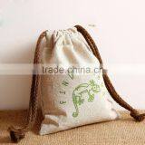 2015 10*14cm Cotton Pull String Pouch With Lace thumbnail-5