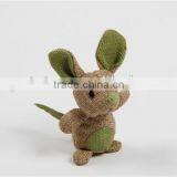 Go Green Natural Jute Fabric Cat Toy Mouse Shape Cat Cartoon Animal Toys thumbnail-2