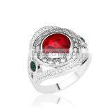 One Dollar Shop Fashion Jewelry Crystal Rhinestone Zin Alloy Ring for Girls thumbnail-3