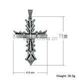 Fancy Jewelry Wholesale JCN0325 Unisex Stainless Steel Cross Necklace Pendant thumbnail-3