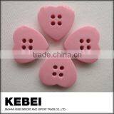 Heart-shaped Button Four Holes Pink Button for Shirts