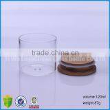 120ml Airtight Hot Selling Glass Bottle With Bamboo Lid thumbnail-3