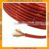 Mic Cable Transparent Red Microphone Cable