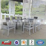 powder coated aluminum frame rattan furniture
