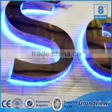 Golden Paint Stainless Steel Waterproof LED Backlit Letter Sign thumbnail-3