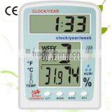 KT201 digital wall clock china digital hygrometer thermometer