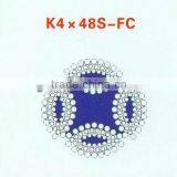 K4x48S+FC Compacted Wire Rope